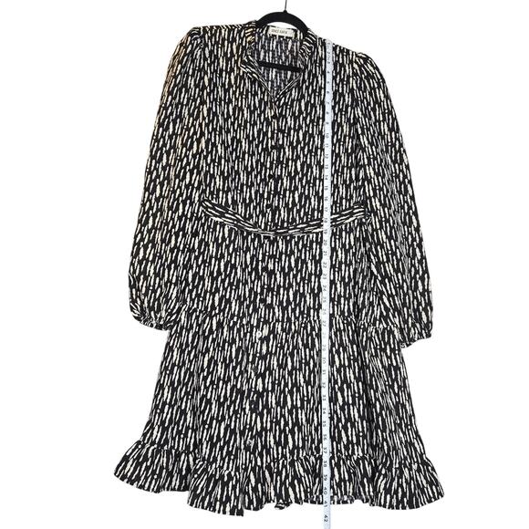 Grace Karin Womens Large Midi Dress Tiered Button Front Abstract Feminine Casual - Picture 5 of 12